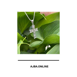 18" Sterling Silver Cross Necklace