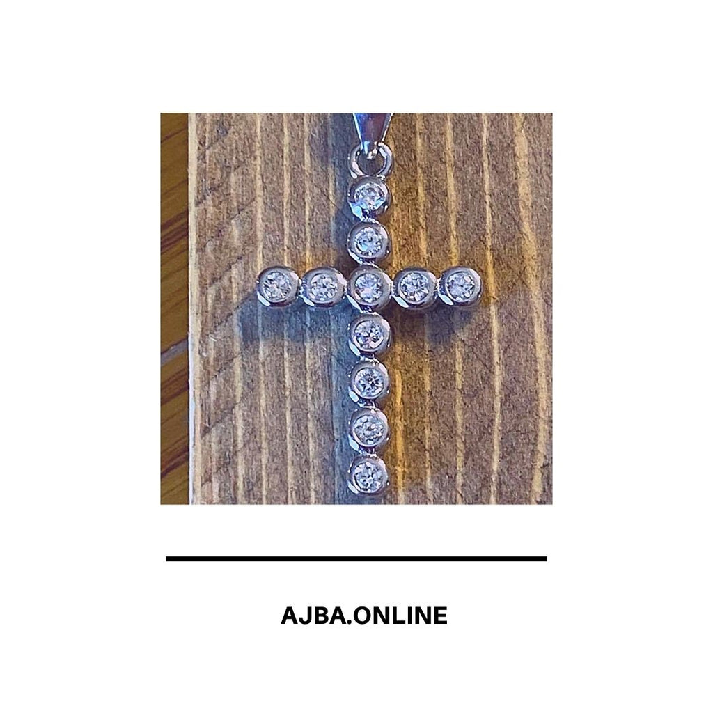 18" Sterling Silver Cross Necklace