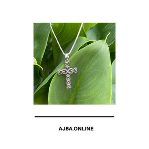 18" Sterling Silver Cross Necklace