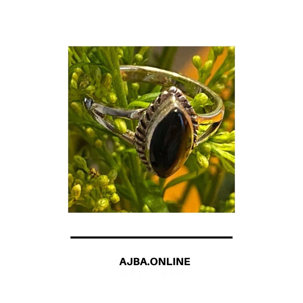Sterling Silver Ring - Black